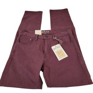 Red Ale by Alebury Jeans, Women 31x32 (12)Slim, Plum Denim, 5 Pocket Design, NWT